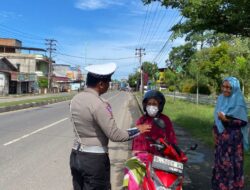 Hari ke 7 Operasi Zebra Seulawah, Optimal Pokus Kepada Pencegahan Kecelakaan Lalu Lintas