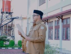 Pj. Bupati Agara Apel Gabungan Perdana Bersama ASN