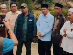 HRD dan Sibral Malasyi Tinjau Jembatan Gantung yang Putus Diterjang Banjir